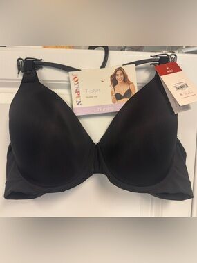 BRAND NEW WOMEN'S 40C JOYSPUN MATERNITY NURSING T-SHIRT BRA WITH FLEX CUP Black